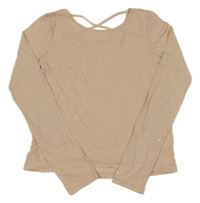 Ružové tričko so trblietkami H&M