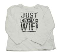 Biele tričko s nápismi Primark