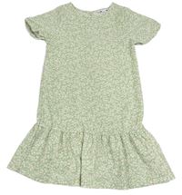 Světlekhaki kvetované šaty Primark