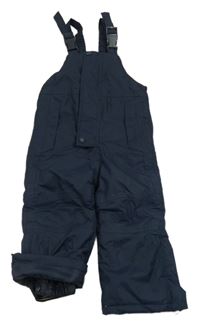 Tmavomodré šusťákové laclové oteplovačky Impidimpi