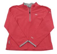 Ružová fleecová funkčná mikina s logom Trespass