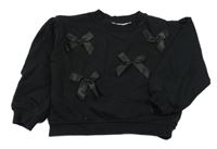 Čierna mikina s mašličkami H&M