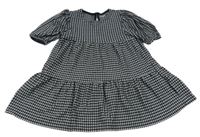 Čierno-sivé vzorované úpletové šaty Next