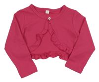 Fuchsiové rebrované prepínaci bolerko