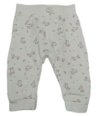 Biele tepláky s jednorožcami George