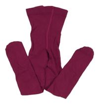 Purpurové pančuchy H&M
