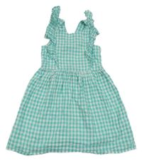 Mátovo-biele kockované šaty Primark