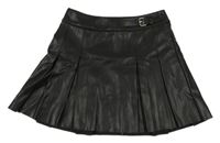 Čierna koženková sukňa River Island