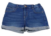 Modré rifľové kraťasy Denim Co.