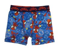 Modré boxerky se Spidermanem