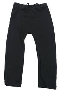 Antracitové rebrované tepláky Matalan