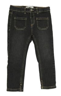 Tmavošedé skinny rifle Zara 