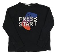 Černé triko s ovladačem H&M