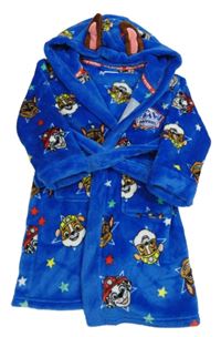 Tmavomodrý chlupatý župan s Paw Patrol Primark