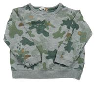 Sivo-zelená army mikina John Lewis