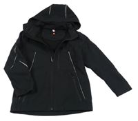 Černá softshellová bunda s odepínací kapucí Engelbert Strauss