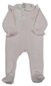 Nové - Světlerůžový overal s límečkem a medvídky Deolinda