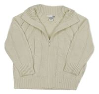 Smotanový vzorovaný prepínaci sveter H&M