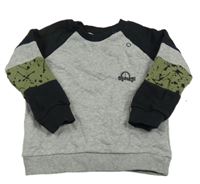 Sivo-čierna mikina s autom F&F