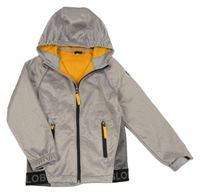 Šedá softshellová bunda s kapucí Active Touch