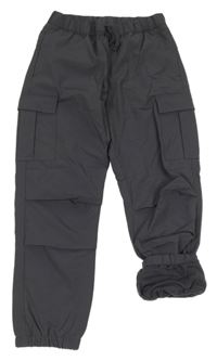 Šedé šusťákové cargo cuff kalhoty Original Marines