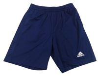 Tmavomodré funkční sportovní kraťasy Adidas