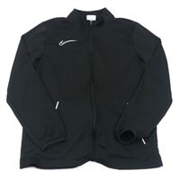 Černá funkční sportovní propínací mikina s logem Nike