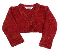 Červené melírované žinylkové propínací bolérko M&Co