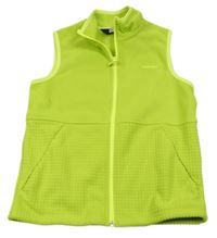 Limetková fleecová vesta s logem a žebrováním LANDS'END