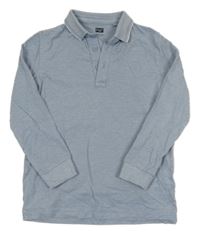 Světlemodré melírované mikinotriko s golierikom F&F