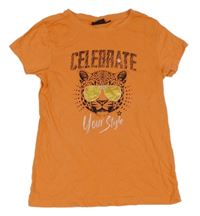 Oranžové tričko so šelmou