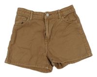 Hnědé riflové kraťasy H&M