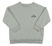 Sivá mikina s nápismi F&F