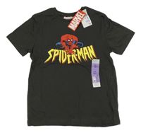 Nové - tmavošedé tričko se Spider-manem PRIMARK