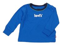 Cobaltově modro-tmavomodré triko s logem Levi´s