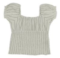 Bielo-čierna pruhovaná vzorovaná crop blúzka PRIMARK