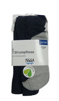 Nové - tmavomodro-šedé punčocháče YIGGA