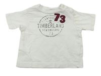 Biele tričko s nápismi Timberland