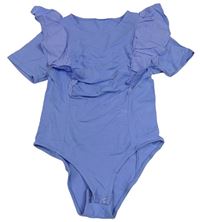 Modrofialové body s volánky Zara
