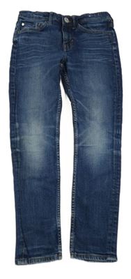 Tmavomodré skinny fit rifle H&M