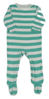 Bílo-zelený pruhovaný overal Matalan