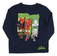 Tmavomodré triko s dinosaury - Spiderman George