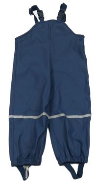 Tmavomodré nepromokavé laclové kalhoty Lupilu