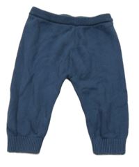 Tmavomodré pletené tepláky Nutmeg