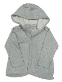 Sivá melírovaná ľahká prepínaci mikina s kapucňou Lupilu