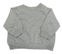 Sivá melírovaná mikina H&M