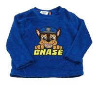 Zafírová chlpatá mikina s Chasem Primark