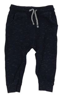 Tmavomodré melírované tepláky Matalan