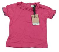 Nové - Fuchsiové tričko s límečkem Lilly+Sid