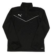 Černá sportovní funkční mikina s logem Puma